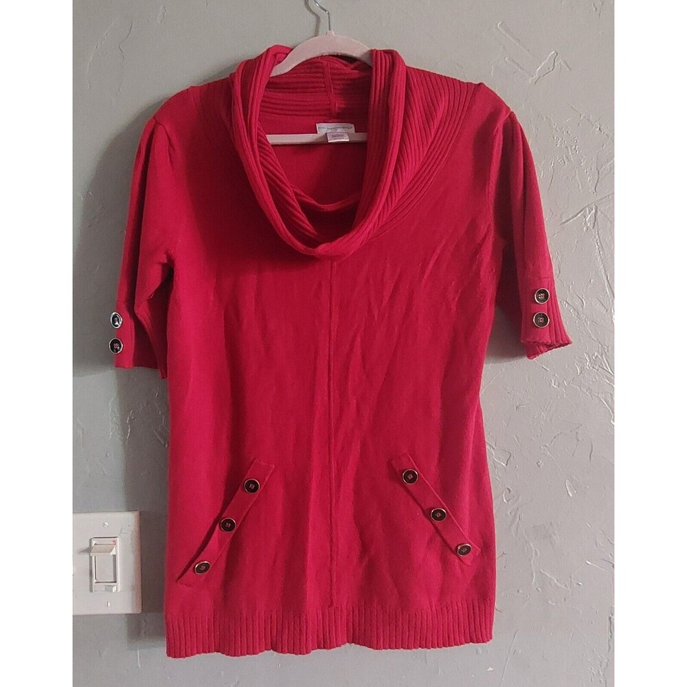Soft Surroundings Sweater Women S,Viscose, Acrylic, Nylon, 17.5 Inch Of Armp To